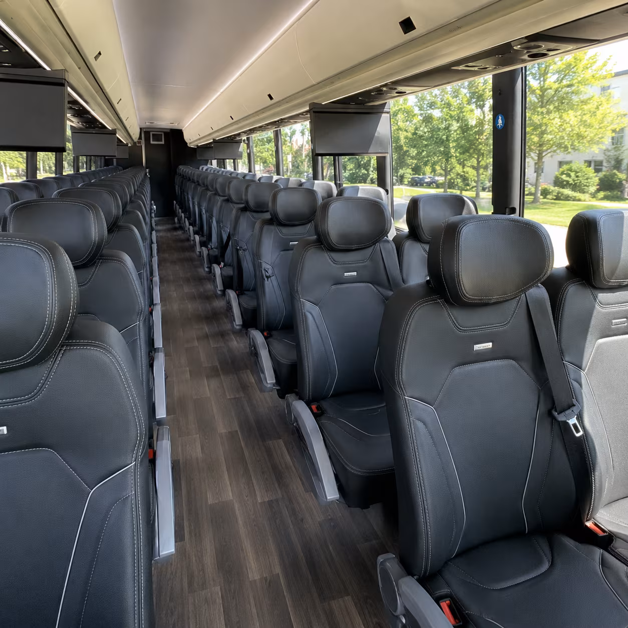 alameda charter bus interior